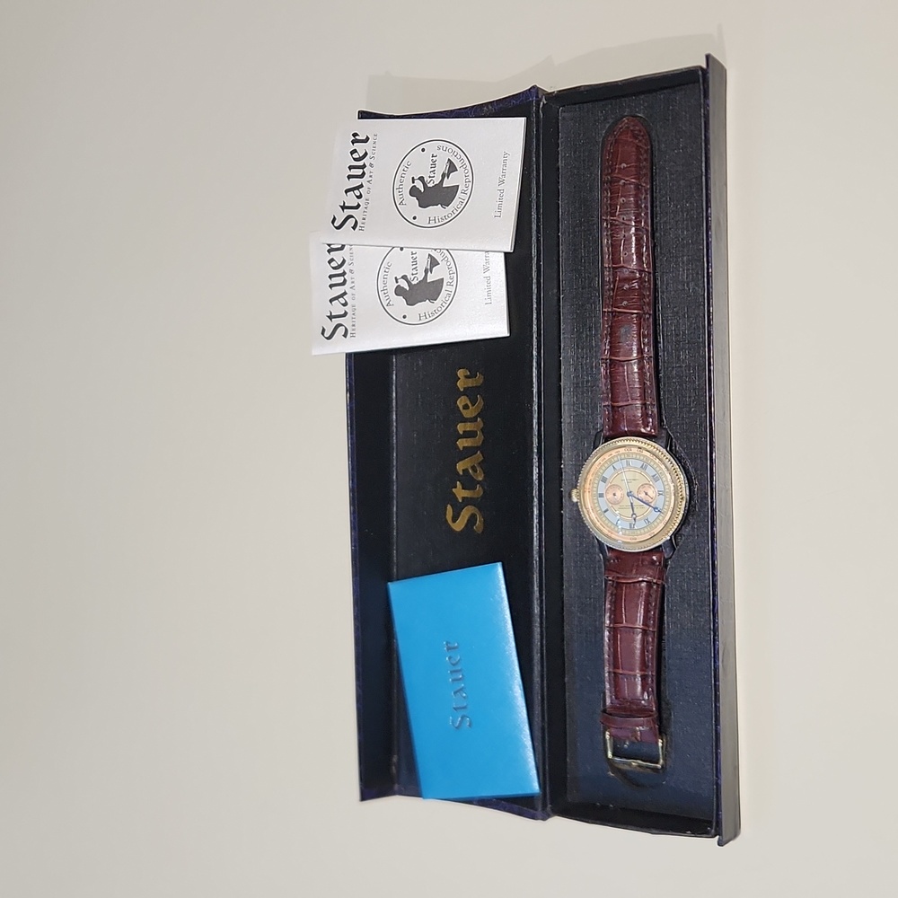 Stauer Geo W. Chatterton Springfield Stainless steel case back 21562 3 ATM water